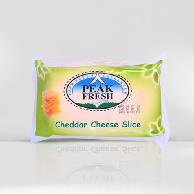 Peak Fresh Cheddar Cheese Slice 1Kg